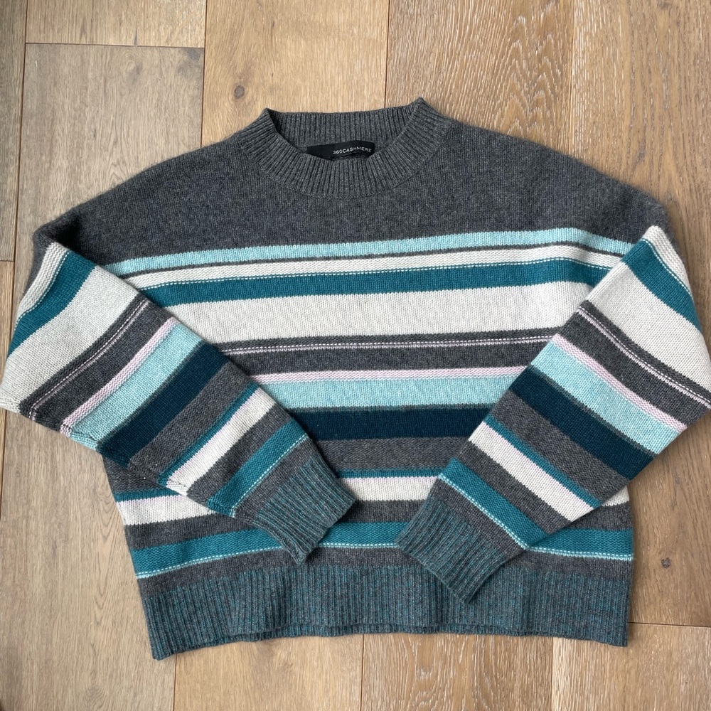 Striped 360 cashmere sweater XS